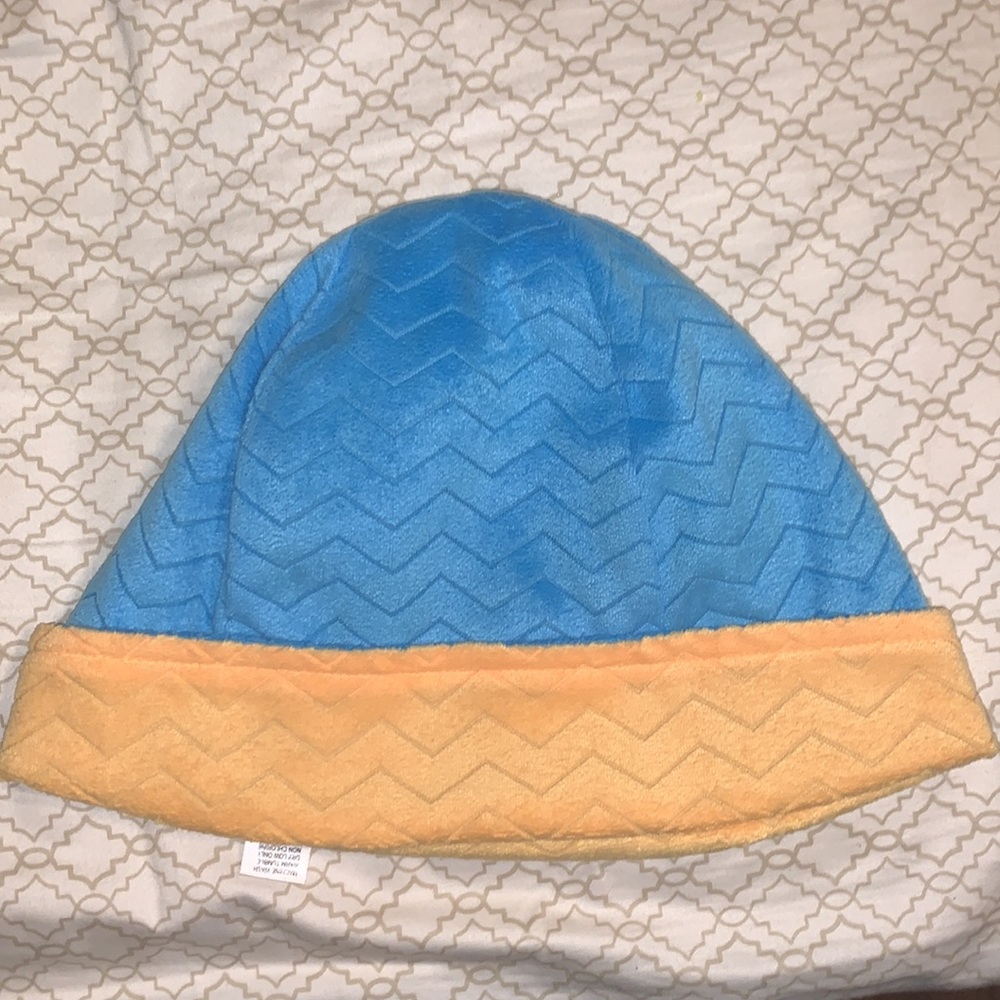 Blue and Yellow Reversible Coldwater Creek Beanie
